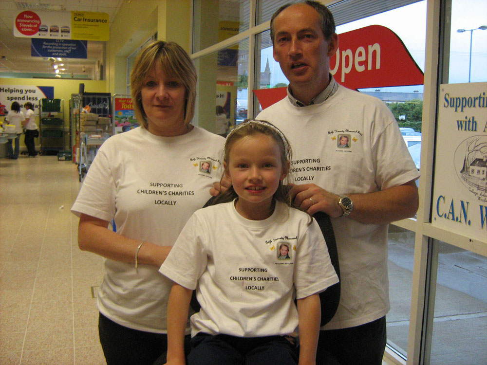 Bag packing in memory of the girls