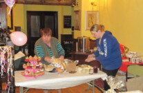 Mary and Aisling Walsh Helping At Coffee Morning