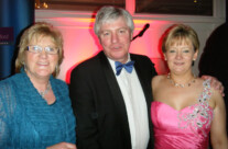 Aunt Kathleen McAllister, Michael Leister R.T.E and Caroline at People of the Year Ball
